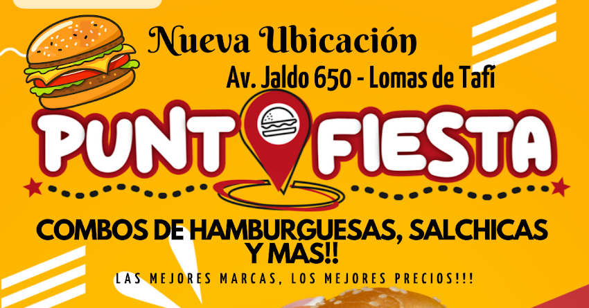 Combos de Hamburguesas y Panchos en Lomas de Tafí | Punto Fiesta Lomas